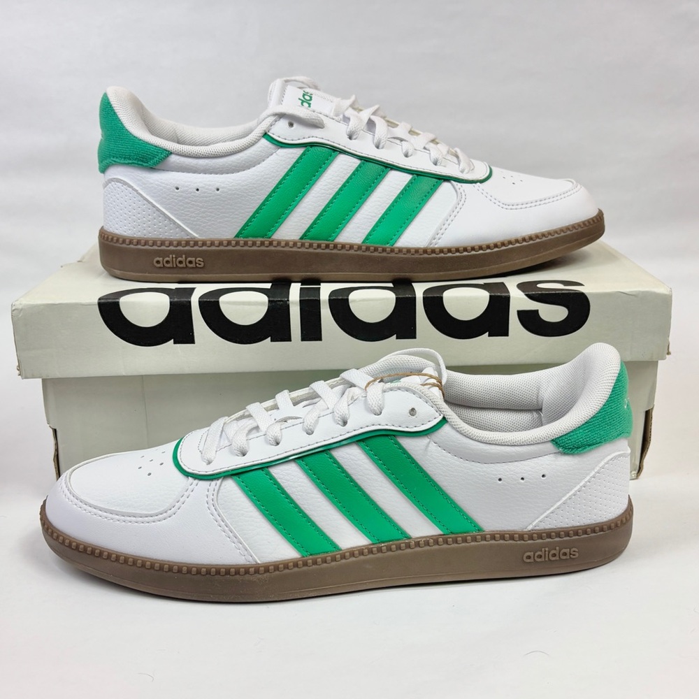 adidas White and Green Sneakers
